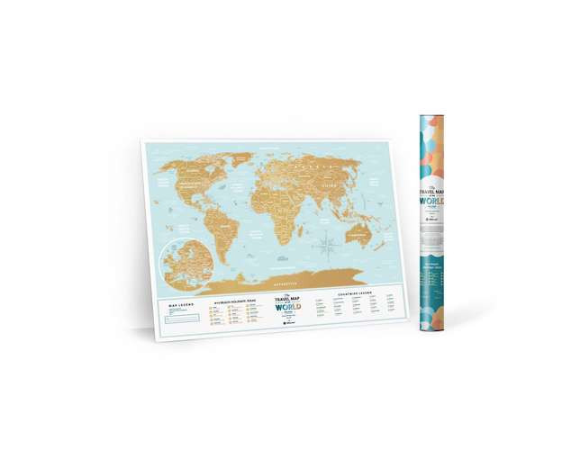 1DEA.me Скретч карта світу Travel Map Holiday Lagoon World (13052)